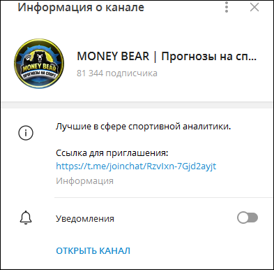 MONEY BEAR телеграмм каппер